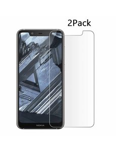 Ntech Ntech 2Pack Nokia 5.1 Plus Screenprotector Tempered Glass