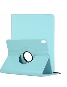 Ntech Ntech Apple iPad Pro 11 inch hoesje 360° Rotating hoesje Case + 4 in 1 Stylus Licht Blauw