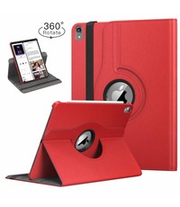 Ntech Ntech Apple iPad Pro 11 inch hoesje 360° Rotating hoesje Case + 4 in 1 Stylus Rood