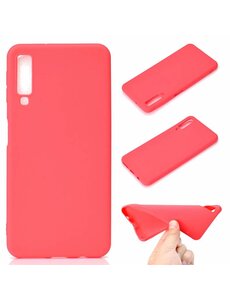 Ntech Ntech Samsung Galaxy A7 (2018) Rood TPU backcover Hoesje