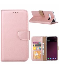 Ntech Ntech Portemonnee Hoesje voor Samsung Galaxy S10 - Rose Goud