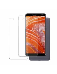 Ntech Ntech 2 Pack Nokia 8.1 Screenprotector 0.3mm HD clarity Hardness Tempered Glass