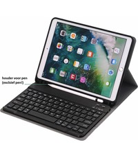 Ntech Keyboard hoesje met Stylushouder iPad 9.7 (2017-2018) / Air - Zwart