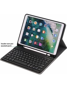Ntech Keyboard hoesje met Stylushouder iPad 9.7 (2017-2018) / Air - Zwart