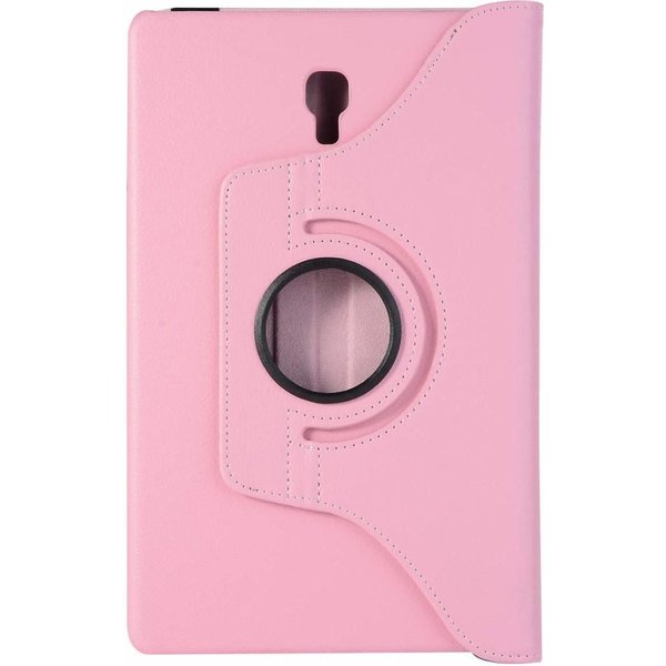Ntech Ntech Hoesje Geschikt Voor Samsung Galaxy Tab A 10.5" SM T590 / T595 2018 licht Roze Tablet Hoesje met 360° draaistand