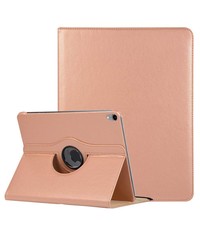 Ntech Ntech Apple iPad Pro 11 inch hoesje 360° Rotating hoesje Case + 4 in 1 Stylus Rosegoud