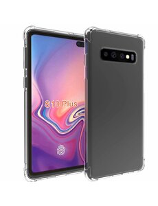 Ntech Ntech Samsung Galaxy S10+ Plus Transparant Anti Shock Back hoesje