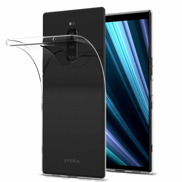 Ntech Ntech hoesje geschikt voor Sony Xperia 1 Transparant TPU Back hoesje