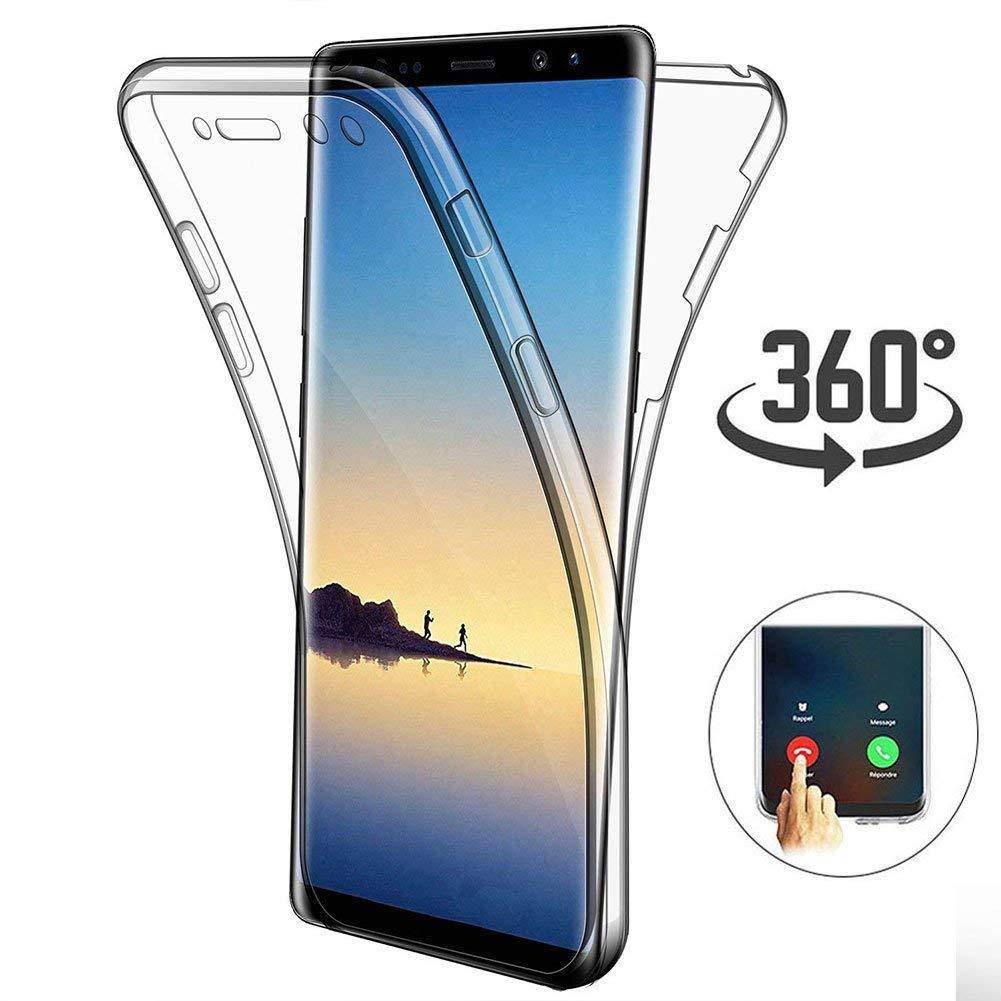 Ntech Samsung S10 TPU Case hoesje 360° Cover 2 in 1 ( Voor en Achter) Transparant - Phonecompleet.nl