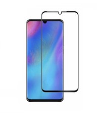 Ntech Ntech Huawei P30 full cover Screenprotector Tempered Glass Zwart