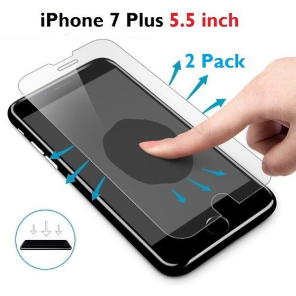 Merkloos 2 Pack - iPhone 8 Plus / iPhone 7 Plus (5.5 inch)