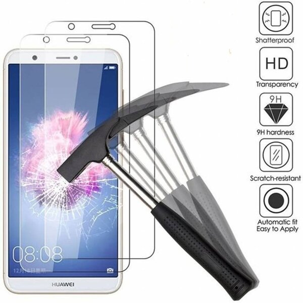 Merkloos 2 stuks - Huawei P Smart Screenprotector / glazen Tempered Glass