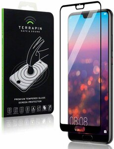 Merkloos Screenprotector voor Huawei P20, full screen tempered glass