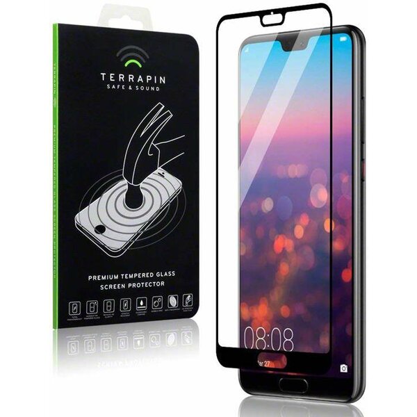 Merkloos Screenprotector voor Huawei P20, full screen tempered glass