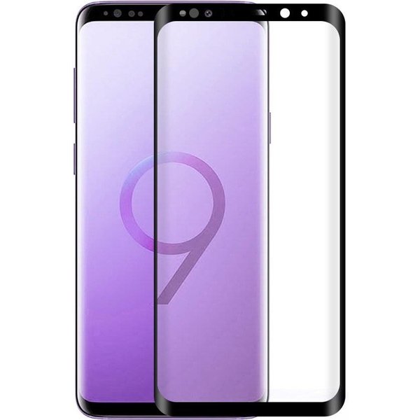 Merkloos Screenprotector voor Samsung Galaxy S9, full screen tempered glass