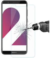 Merkloos Screenprotector voor Huawei P Smart, full screen tempered glass
