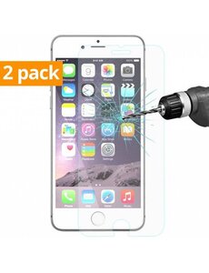 Merkloos Sterke Tempered Gehard Glazen Glass Screenprotector iPhone 7 Plus (2 pack)