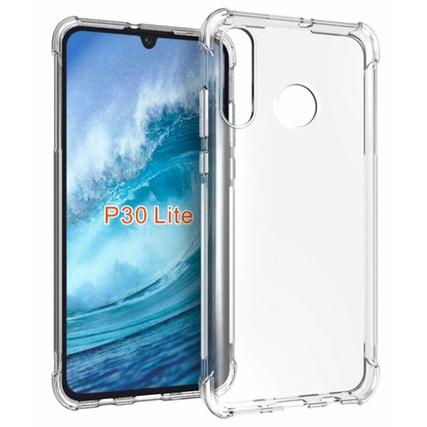 Ntech Ntech Hoesje Geschikt voor Huawei P30 lite / P30 Lite New Edition Transparant Anti Shock Back hoesje