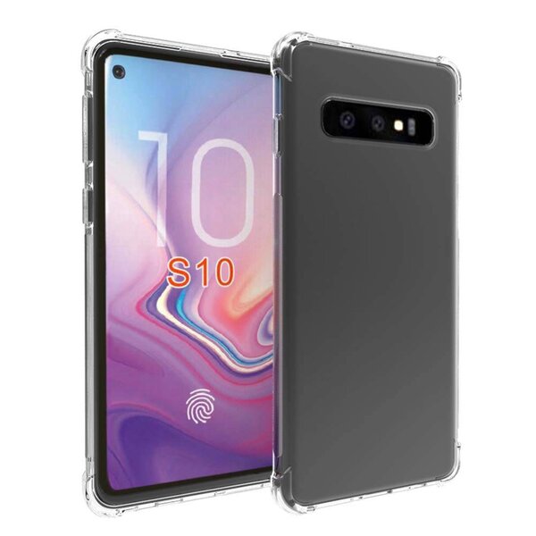 Ntech Ntech Hoesje Geschikt Voor Samsung Galaxy S10 Transparant Anti Burst Hoesje TPU Case