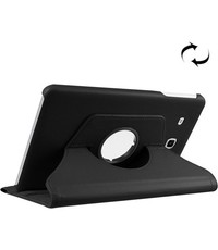 Merkloos Samsung Galaxy Tab E 9.6 / T560 horizontaal Litchi Zwart