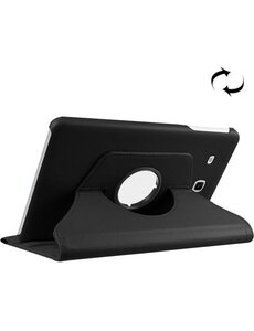Merkloos Samsung Galaxy Tab E 9.6 / T560 horizontaal Litchi Zwart