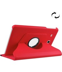  Samsung Galaxy Tab E 9.6 / T560 horizontaal Litchi structuur 360º Draaibaar Hoesje (rood)