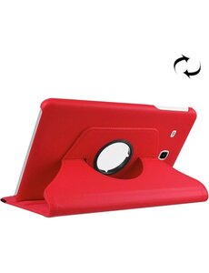  Samsung Galaxy Tab E 9.6 / T560 horizontaal Litchi structuur 360º Draaibaar Hoesje (rood)