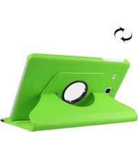 Merkloos Samsung Galaxy Tab E 9.6 / T560 horizontaal Litchi structuur 360º Draaibaar Hoesje (groen)