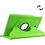 Merkloos Samsung Galaxy Tab E 9.6 / T560 horizontaal Litchi structuur 360º Draaibaar Hoesje (groen)