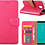 Ntech Ntech Hoesje Geschikt Voor Samsung Galaxy J6+ (Plus) 2018 case Roze Portemonnee / Booktype hoesje met opbergvakjes