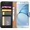 Ntech Ntech Samsung Galaxy A6 (2018) case Zwart Portemonnee hoesje met opbergvakjes