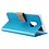 Ntech Ntech Hoesje Geschikt Voor Samsung Galaxy S9 Portemonnee / Booktype TPU Lederen Hoesje turquoise