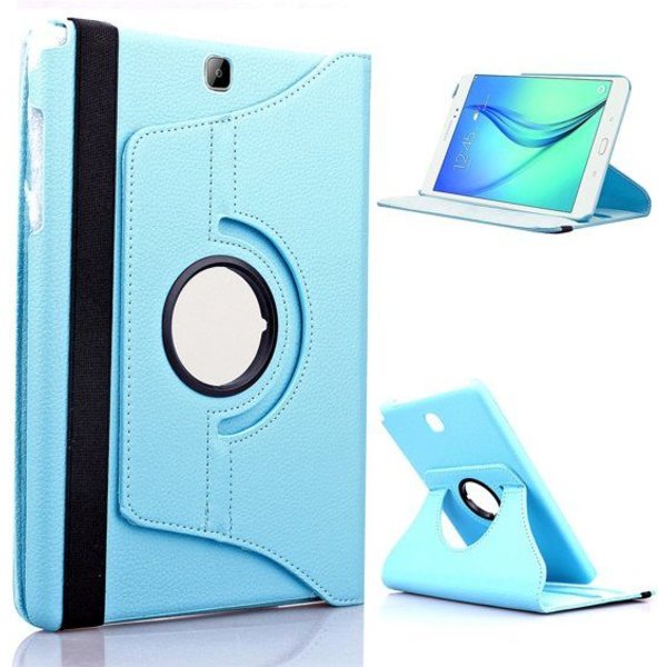 Merkloos Samsung Galaxy Tab S2 9.7 Inch hoesje 360 graden draaibare Case licht blauw