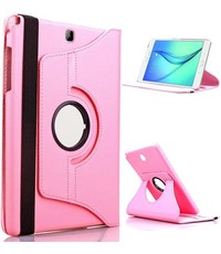 Merkloos Samsung Galaxy Tab S2 9.7 Inch hoesje 360 graden draaibare Case licht roze