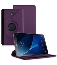 Merkloos Samsung Galaxy Tab A 10.1 draaibare hoesje Paars