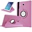 Merkloos Samsung Galaxy Tab A 9,7 inch SM-T550 Tablet Case met 360 draaistand cover hoesje - Licht Roze