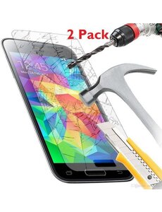 Merkloos 2 Pack - Samsung Galaxy S5 Glazen tempered glass / Screenprotector