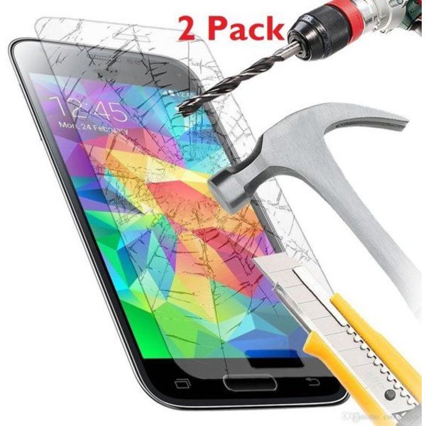 Merkloos 2 Pack - Samsung Galaxy S5 Glazen tempered glass / Screenprotector