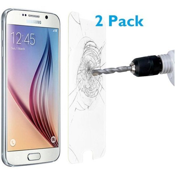 Merkloos 2 stuks Galaxy S6 glazen Tempered Glass / Screen