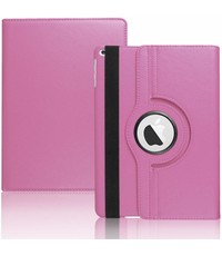 Ntech Ntech Apple iPad 9.7 (2017 / 2018) hoesje 360° draaibaar Licht Roze