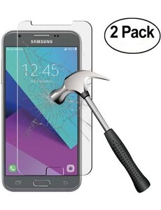Merkloos 2 pack - Samsung Galaxy J3 2017 Glazen tempered glass / Screenprotector (0.3mm)