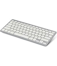 Merkloos Wireless Keyboard Draadloos toetsenbord - Bluetooth - Wit-Zilver