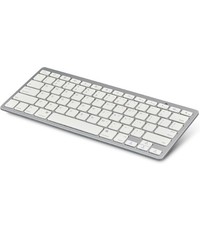 Merkloos Wireless Keyboard Draadloos toetsenbord - Bluetooth - Wit-Zilver