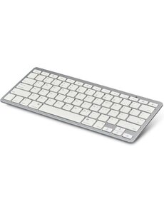 Merkloos Wireless Keyboard Draadloos toetsenbord - Bluetooth - Wit-Zilver