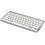Merkloos Wireless Keyboard Draadloos toetsenbord - Bluetooth - Wit-Zilver