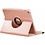 Ntech Ntech Hoes geschikt voor iPad 9.7 (2018) Case Cover 360° draaibaar Rose Gold