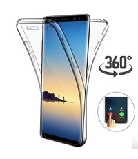 Ntech Ntech Samsung Galaxy S10e Dual TPU Case hoesje 360° Cover 2 in 1 Case ( Voor en Achter) Transparant