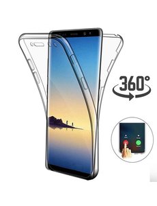 Ntech Ntech Samsung Galaxy S10e Dual TPU Case hoesje 360° Cover 2 in 1 Case ( Voor en Achter) Transparant