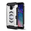 Ntech Ntech Geschikt voor Samsung Galaxy A6 Luxe Armor Case met Pashouder - Zilver