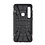 Ntech Ntech Samsung Galaxy A9 (2018) Luxe Armor Case met Pashouder - Zilver